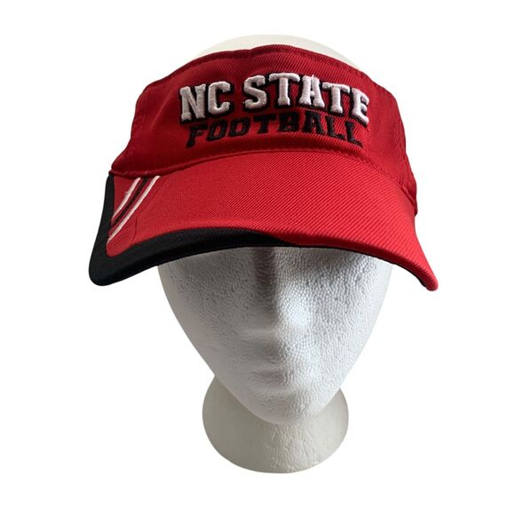 Adidas NC State Wolfpack Adjustable Climalite Embroidered Football NCAA Visor - Picture 10 of 16